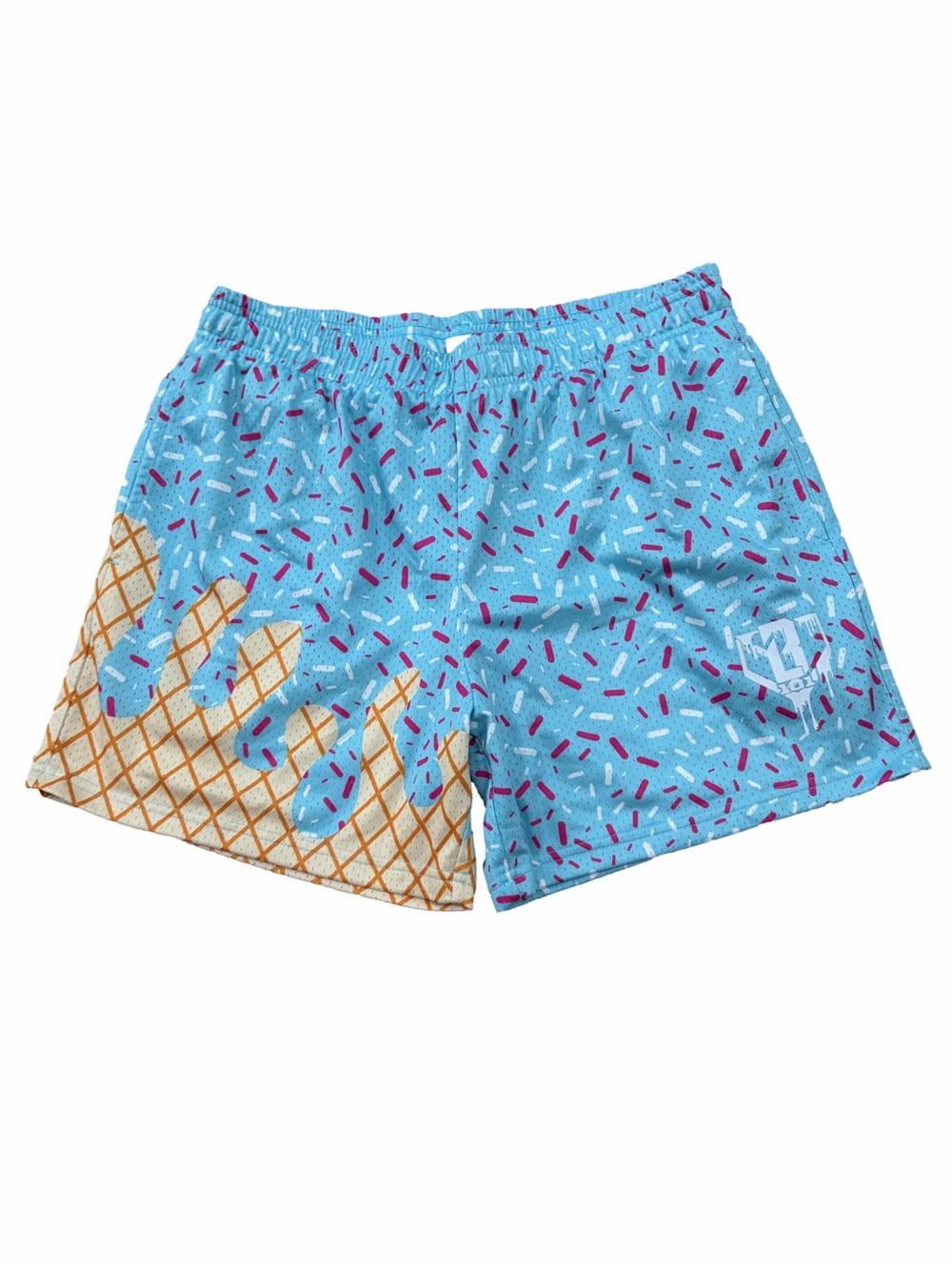 Baseball Lifestyle 101 Adult Size Medium Ice Cream Sprinkles Athletic Shorts